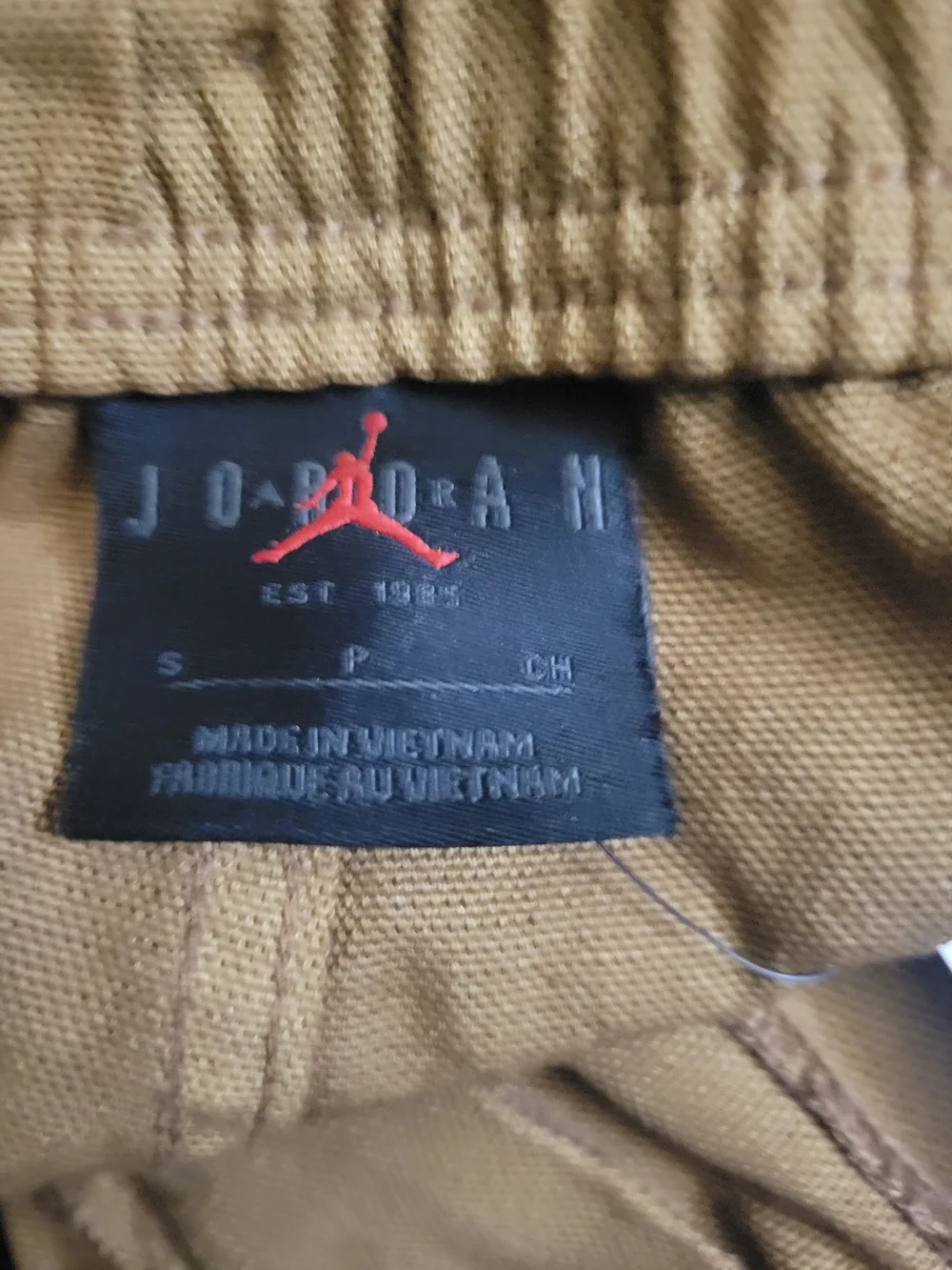 Jordan Men's Tan Cargo Pants with Utility Pockets